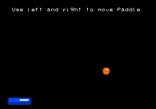 screenshot of bouncing ball game